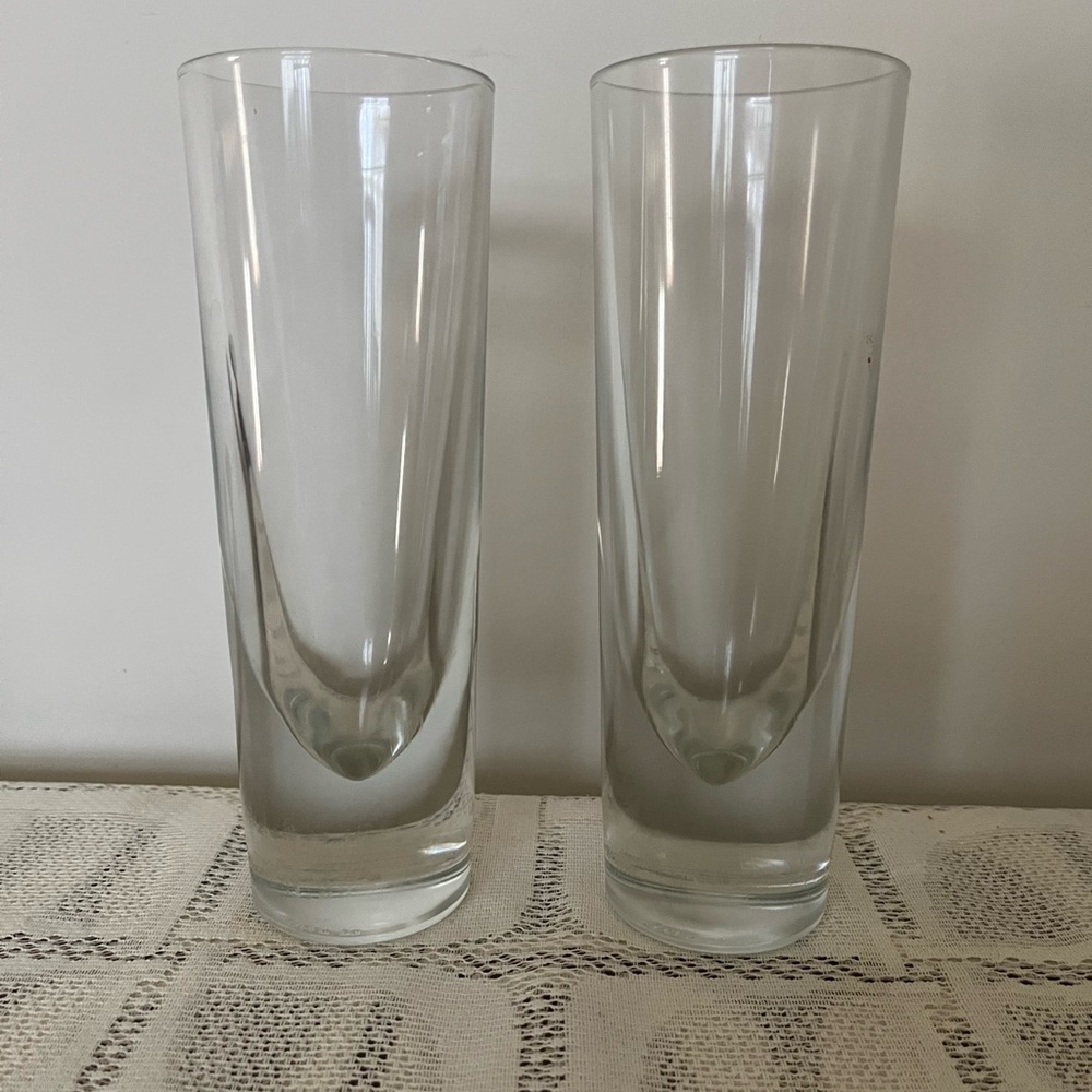 Set of 2 Carlo Moretti Bullet  Cocktail Glads 7” tall